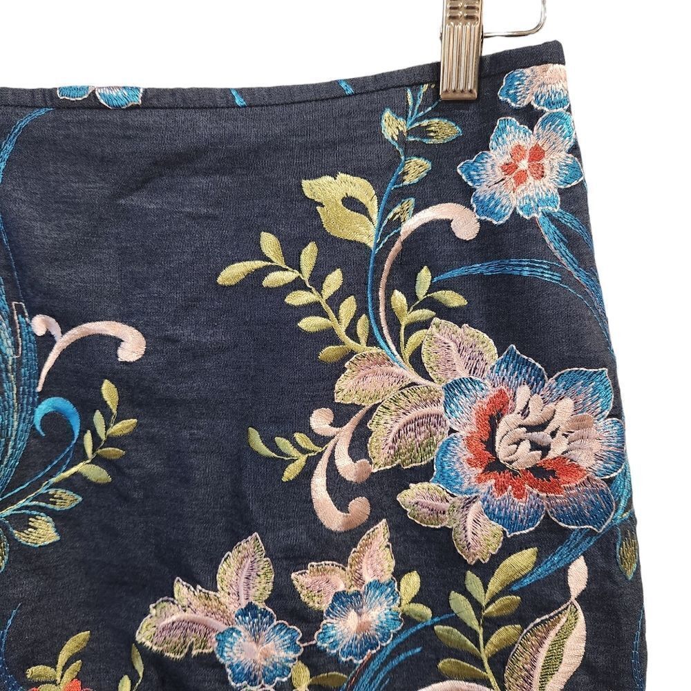 New Tahari ASL floral garden embroidered pencik skirt  6P - Picture 4 of 5